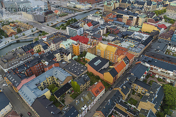 Schweden  Schonen  Malmö  Luftaufnahme des alten Wohnviertels