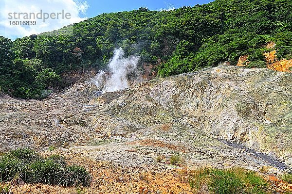 Drive-In Vulkan  Soufriere  St. Lucia  Kleine Antillen  Westindische Inseln  Karibik  Mittelamerika