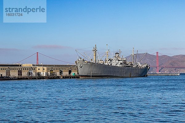 SS Jeremiah O'Brien  Liberty-Frachter aus dem 2. Weltkrieg  Pier 45  San Francisco  Kalifornien  USA  Nordamerika