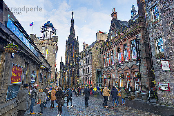 Castlehill  The Royal Mile  Altstadt  Edinburgh  Lothian  Schottland  Vereinigtes Königreich  Europa