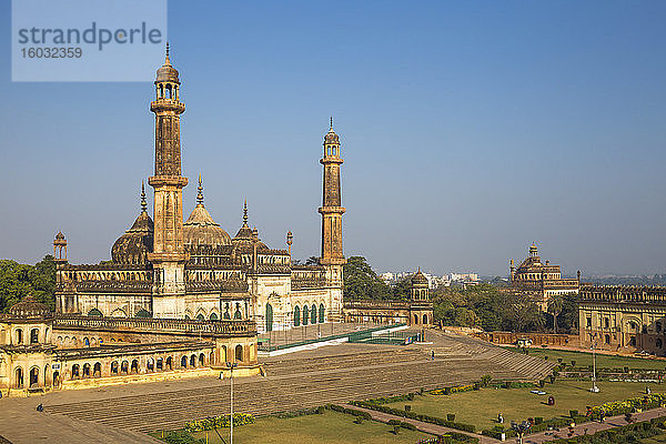 Asifi-Moschee im Bara-Imambara-Komplex  Lucknow  Uttar Pradesh  Indien  Asien