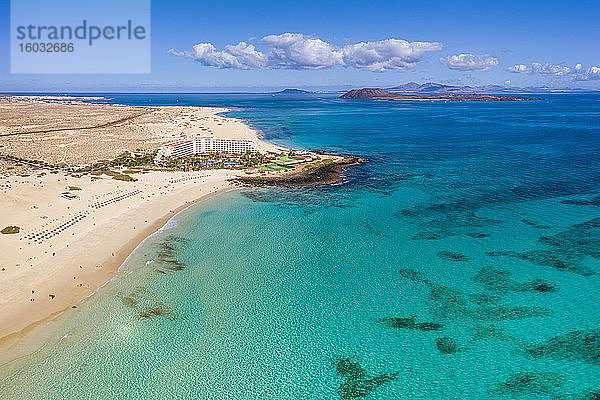 Parque Natural de Corralejo  Strand und Erholungsort in der Nähe von Corralejo  Fuerteventura  Kanarische Inseln  Spanien  Atlantik  Europa