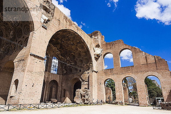 Maxentius-Basilika (Konstantin)  Römisches Forum  UNESCO-Weltkulturerbe  Rom  Latium  Italien  Europa