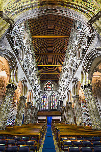 Innenansicht der Abtei Paisley Abbey  Renfrewshire  Schottland  Vereinigtes Königreich  Europa