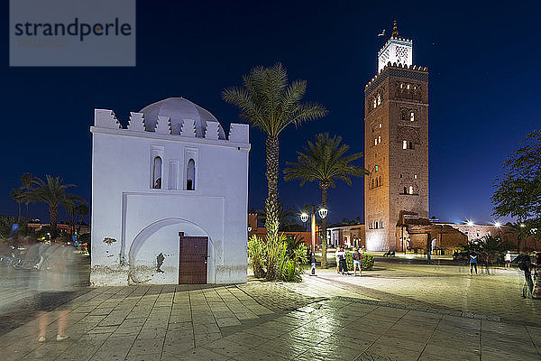 Koutoubia-Moschee  UNESCO-Weltkulturerbe  Marrakesch (Marrakesch)  Marokko  Nordafrika  Afrika