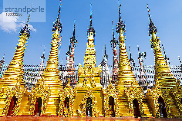 Kakkus Pagode mit ihren 2500 Stupas  Kakku  Shan-Staat  Myanmar (Burma)  Asien