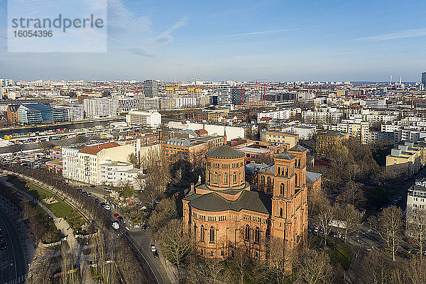Deutschland  Berlin  Luftaufnahme der Thomaskirche