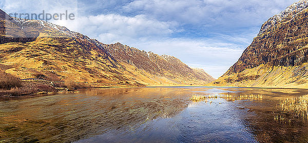 UK  Schottland  Panorama von Loch Achtriochtan