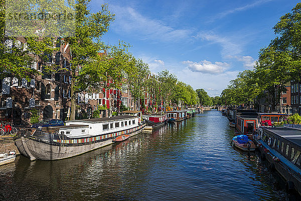 Niederlande  Provinz Nordholland  Amsterdam  Grachtenhäuser an der Brouwersgracht