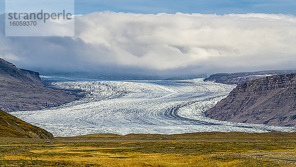 Hoffellsjokull-Gletscher  Vatnajokull-Nationalpark; Hornafjordur  östliche Region  Island