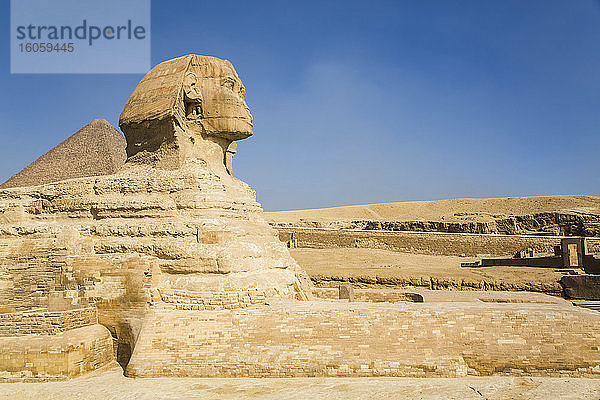 Die Große Sphinx von Gizeh  UNESCO-Weltkulturerbe; Gizeh  Ägypten