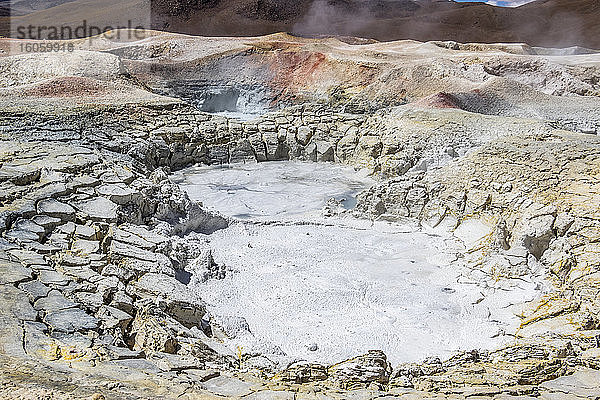 Geothermische Quellen bei den Sol de Manana-Geysiren  Eduardo Avaroa-Nationalpark; Abteilung Potosi  Bolivien