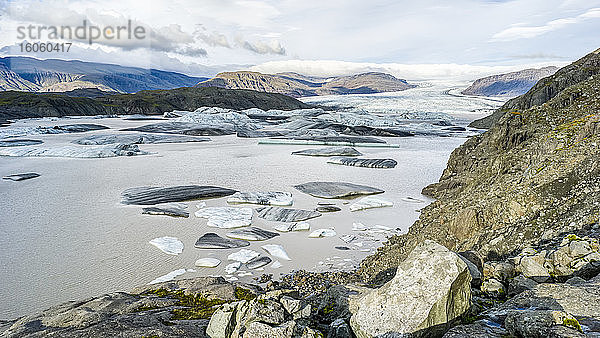 Hoffellsjokull-Gletscher  Natnajokull-Nationalpark; Hornafjordur  östliche Region  Island