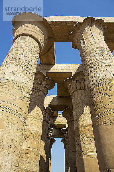 Säule mit Reliefs  Tempel von Sobek und Haroeris; Kom Ombo  Ägypten