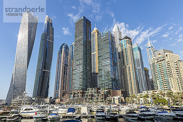 Gebäude der Dubai Marina; Dubai  Dubai  Dubai  Vereinigte Arabische Emirate