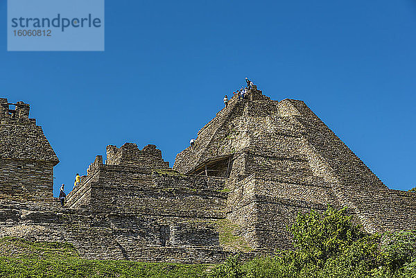 Tonina  die präkolumbianische archäologische Stätte und Ruinenstadt der Maya-Zivilisation; Chiapas  Mexiko