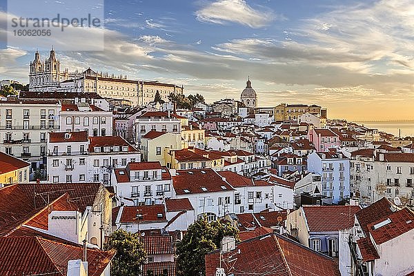 San Pedro de Alcântara Terrasse  Lissabon  Portugal  Europa