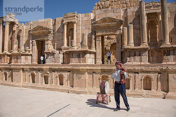 Asien  Naher Osten  Jordanien  Jerash Archäologische Stadt  Südtheater
