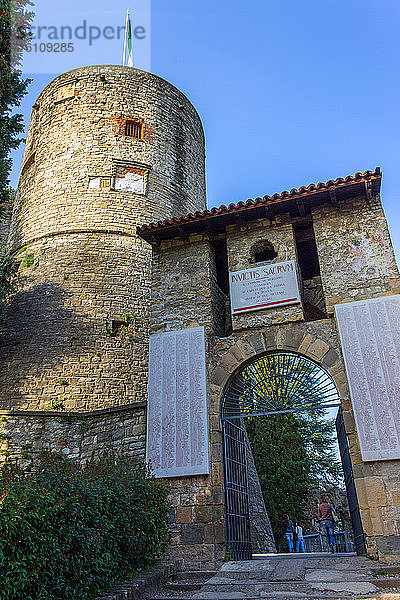 Italien  Lombardei  Bergamo Alta  Kollege Sant'Eufemia  la Rocca