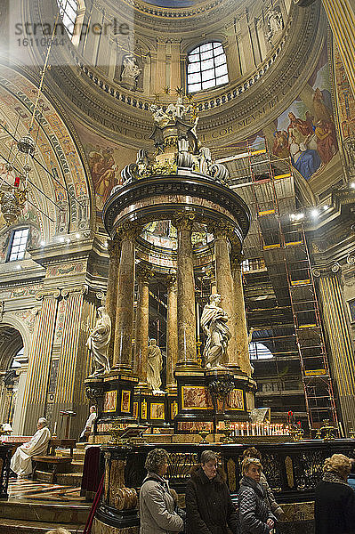Italien  Lombardei  Bergamo  Caravaggio. Wallfahrtskirche Santa Maria della Fonte. Wallfahrtskirche  das Heiligtum der Muttergottes  erbaut am Ort der wundersamen Erscheinung der Jungfrau