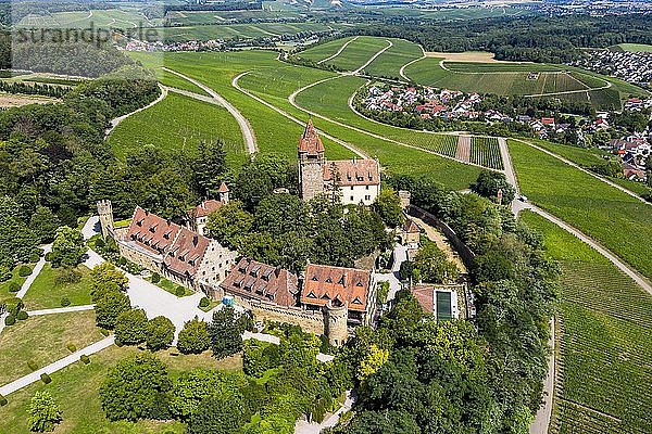 Luftaufnahme  Schloss Stocksberg  Stockheim  Brackenheim  Baden-Württemberg  Deutschland  Europa