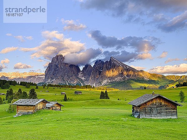 Seiseralm  Langkofel  Plattkofel  Südtirol  Dolomiten  Italien  Europa