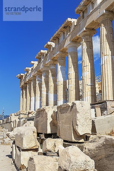 Parthenon-Tempel  Akropolis  Athen  Griechenland  Europa