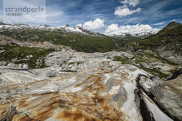 Gebirgslandschaft beim Gletscher Schlatenkees  Nationalpark Hohe Tauern  Tauerntal  Osttirol  Österreich  Europa