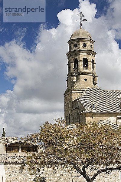 Glockenturm der Kathedrale von Baeza  Provinz Jaen  Spanien  Europa
