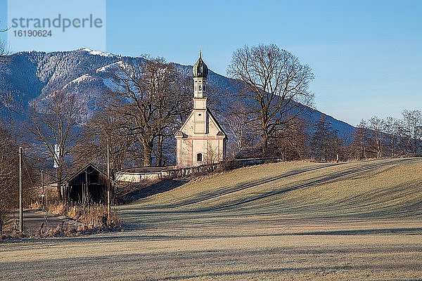 Kapelle St. Georg oder Ramsachkircherl am Murnauer Moos  Murnau am Staffelsee  Bayern  Deutschland  Europa