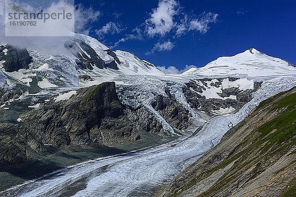 Gletscher Pasterze  Nationalpark Hohe Tauern  Alpen  Heiligenblut  Kärnten  Österreich  Europa