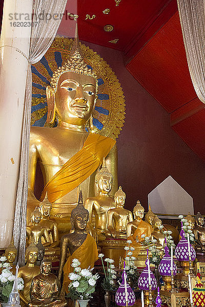 Goldener Buddha  Wat Phra Singh  Chiang Mai  Thailand