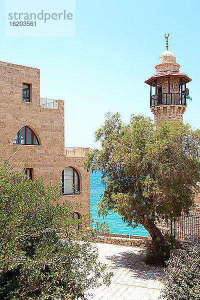 Al-Bahr-Moschee am Meer  Altstadt  Jaffa  Israel