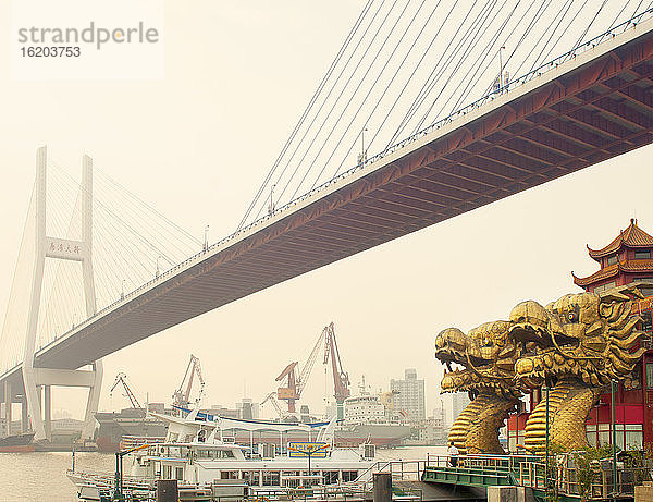 Brücke über den Jangtse-Fluss  Shanghai  China