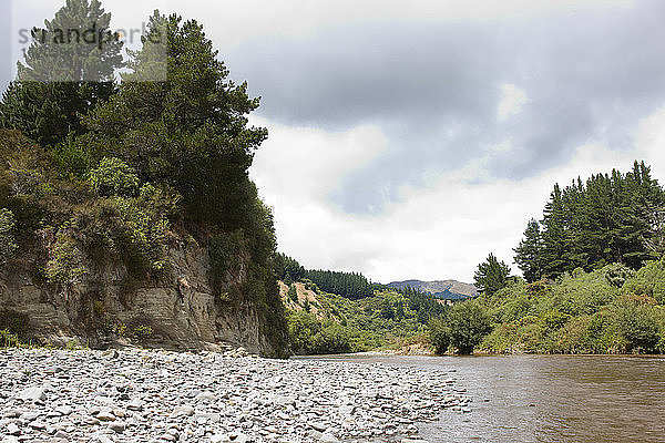 Ruhige Flussszene  Auckland  Neuseeland