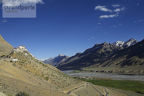 Ansicht des Klosters Ki Gompa  Spiti River Valley  Himachal Pradesh  Indien  Asien