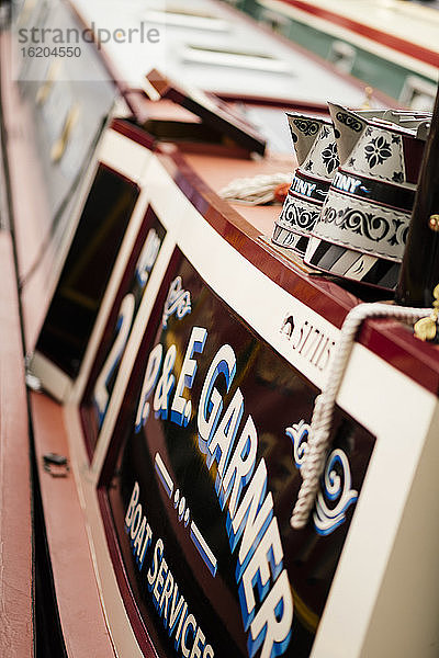 Detail eines Kanalboots  Canal Cavalcade  Klein-Venedig  London  UK