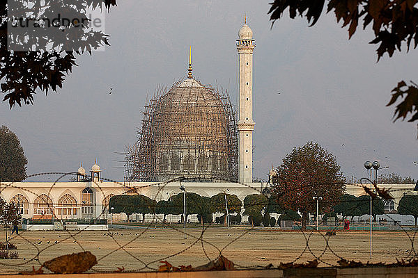Hazratbal-Heiligtum. Kaschmirs heiligstes muslimisches Heiligtum. Srinagar. Jammu und Kaschmir  Indien