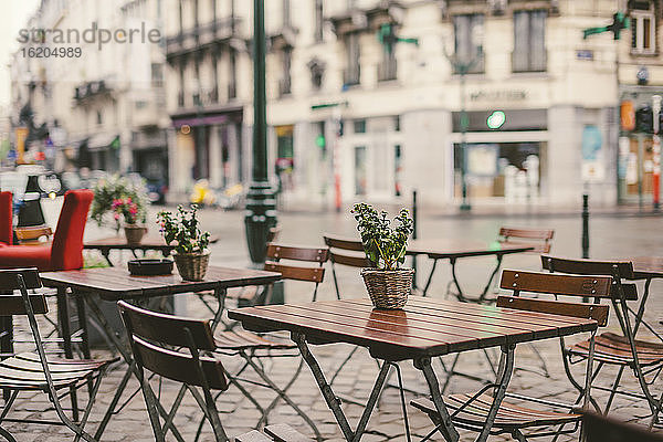 Straßencafé  Brüssel  Belgien