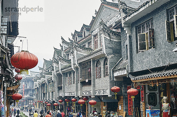 Traditionelle Straße  Fenghuang  Hunan  China