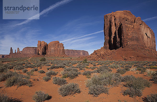 Sandsteinfelsen  Monument Valley Navajo Tribal Park  Utah  USA