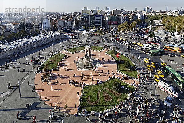 Türkei  Istanbul  Blick auf den Taksim-Platz
