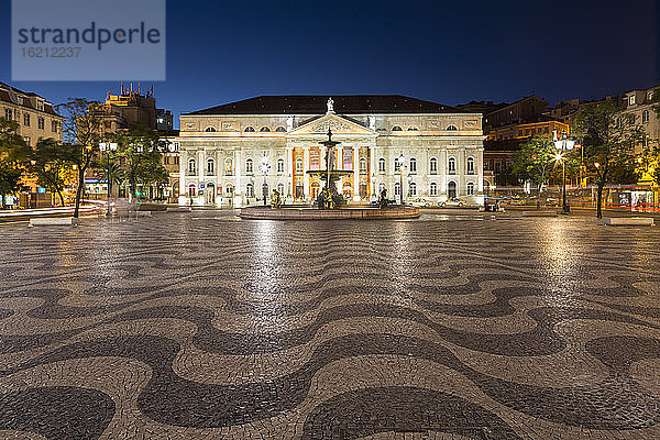 Portugal  Lissabon  Blick auf das Nationaltheater D Maria II
