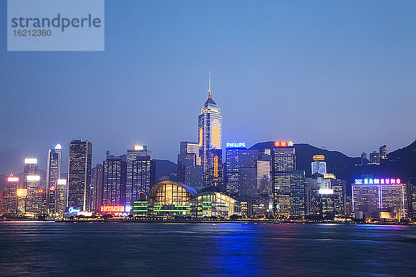 China  Hongkong bei Nacht