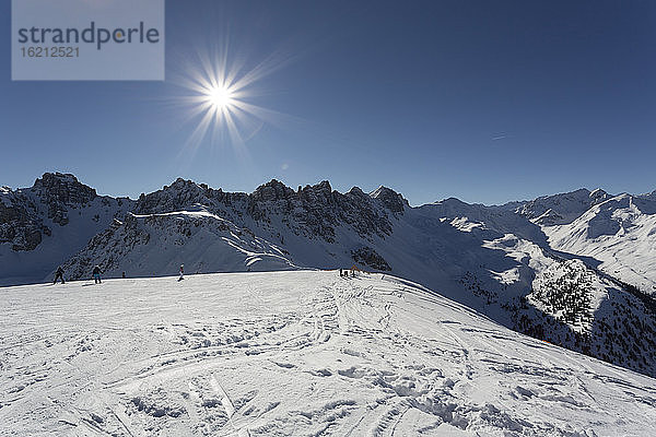 Österreich  Innsbruck  Blick auf die Olympia-Skipiste