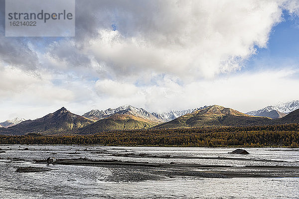 USA  Alaska  Blick auf den Matanuska River