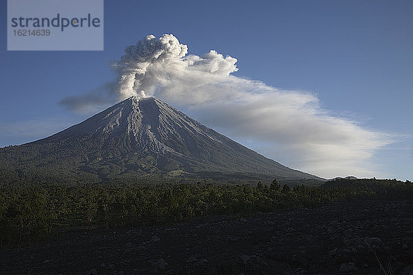 Indonesien  Ost-Java  Vulkan Semeru  Ascheeruption