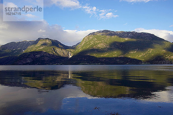 Norwegen  Lustrafjord  Panoramablick