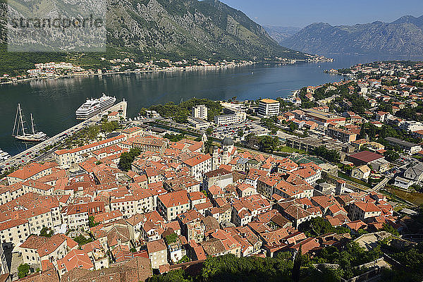 Montenegro  Blick auf die Altstadt von Kotor
