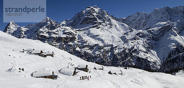 Schweiz  Blick auf Eiger  Mönch und Jungfrau